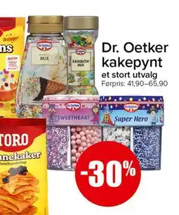 Spar Dr. Oetker kakepynt tilbud