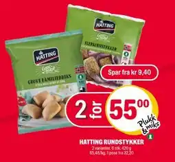 Coop Extra HATTING RUNDSTYKKER, NOK 55 tilbud