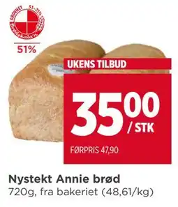 Meny Nystekt Annie brød, NOK 35 tilbud