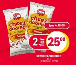 Coop Extra OLW CHEEZ DOODLES, NOK 25 tilbud