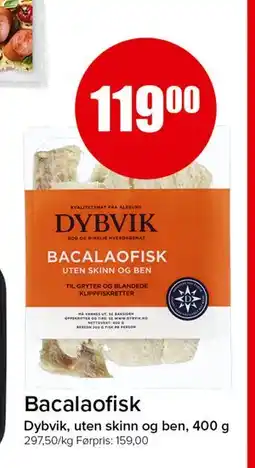 Spar Bacalaofisk, NOK 119 tilbud
