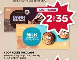 Matkroken COOP KOKESJOKOLADE, NOK 35 tilbud