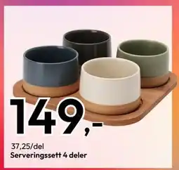 Gigaboks Serveringssett 4 deler, NOK 149 tilbud