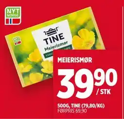 Meny MEIERISMØR, NOK 39.9 tilbud