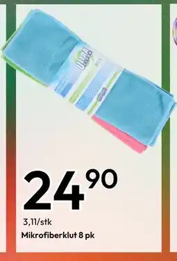 Gigaboks Mikrofiberklut 8 pk, NOK 24.9 tilbud
