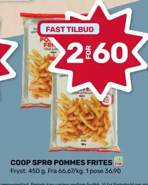 Matkroken COOP SPRØ POMMES FRITES, NOK 60 tilbud