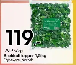 Gigaboks Brokkolitopper 1,5 kg, NOK 119 tilbud