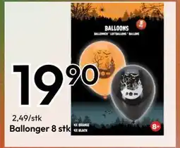 Gigaboks Ballonger 8 stk, NOK 19.9 tilbud
