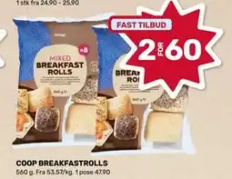 Matkroken COOP BREAKFASTROLLS, NOK 60 tilbud