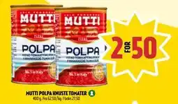 Coop Prix MUTTI POLPA KNUSTE TOMATER, NOK 50 tilbud