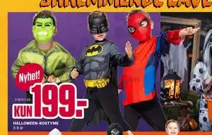 Europris HALLOWEEN-KOSTYME, NOK 199 tilbud