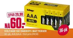 Europris VOLTAGE OG ENERGY+ BATTERIER, NOK 60 tilbud