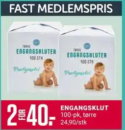 Europris ENGANGSKLUT, Medlemspris tilbud