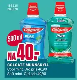 Europris COLGATE MUNNSKYLL, NOK 40 tilbud