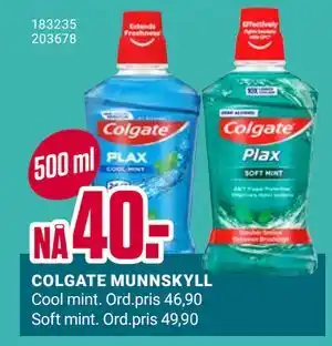 Europris COLGATE MUNNSKYLL, NOK 40 tilbud