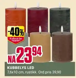 Europris KUBBELYS LED, NOK 23.94 tilbud