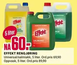 Europris EFFEKT RENGJØRING, NOK 60 tilbud