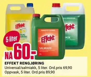 Europris EFFEKT RENGJØRING, NOK 60 tilbud