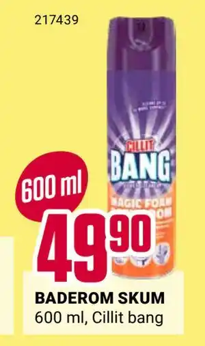Europris BADEROM SKUM, NOK 49.9 tilbud