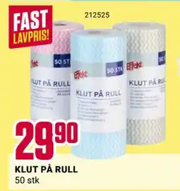 Europris KLUT PÅ RULL, NOK 29.9 tilbud