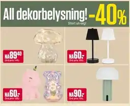 Europris All dekorbelysning! tilbud