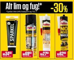 Europris Alt lim og fug! tilbud