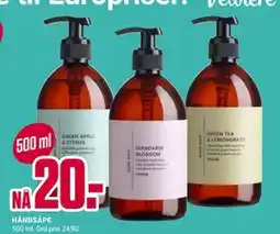 Europris HÅNDSÅPE, NOK 20 tilbud