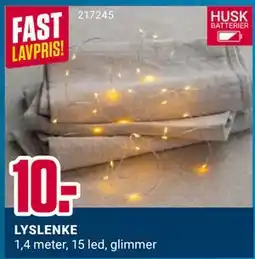 Europris LYSLENKE, NOK 10 tilbud
