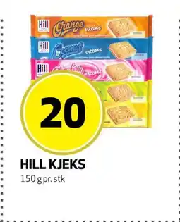 Bunnpris HILL KJEKS, NOK 20 tilbud