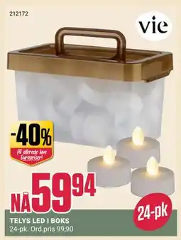 Europris TELYS LED I BOKS, NOK 59.94 tilbud