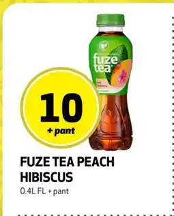 Bunnpris FUZE TEA PEACH HIBISCUS, NOK 10 tilbud