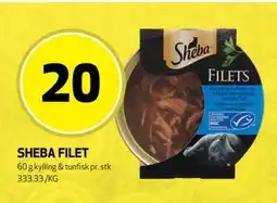 Bunnpris SHEBA FILET, NOK 20 tilbud