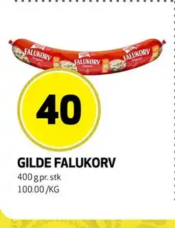 Bunnpris GILDE FALUKORV, NOK 40 tilbud