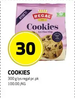 Bunnpris COOKIES, NOK 30 tilbud