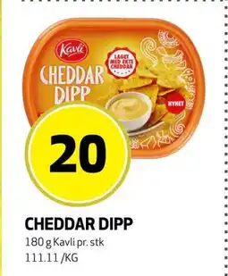 Bunnpris CHEDDAR DIPP, NOK 20 tilbud