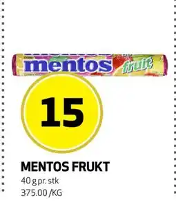 Bunnpris MENTOS FRUKT, NOK 15 tilbud