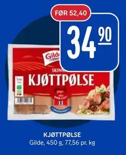Rema 1000 KJØTTPØLSE, NOK 34.9 tilbud