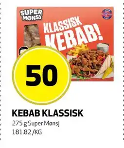 Bunnpris KEBAB KLASSISK, NOK 50 tilbud