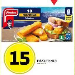 Bunnpris FISKEPINNER, NOK 15 tilbud