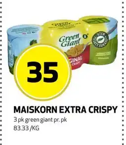 Bunnpris MAISKORN EXTRA CRISPY, NOK 35 tilbud