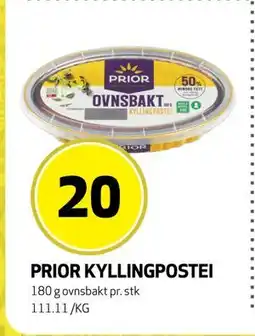 Bunnpris PRIOR KYLLINGPOSTEI, NOK 20 tilbud
