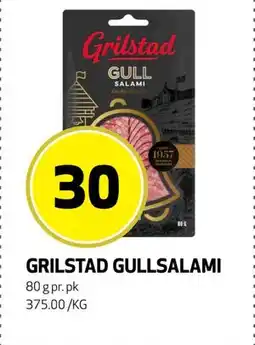 Bunnpris GRILSTAD GULLSALAMI, NOK 30 tilbud