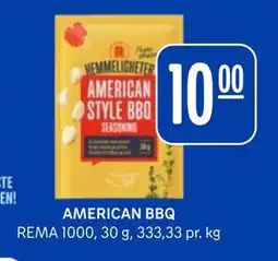 Rema 1000 AMERICAN BBQ, NOK 10 tilbud