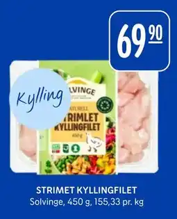 Rema 1000 STRIMET KYLLINGFILET, NOK 69.9 tilbud