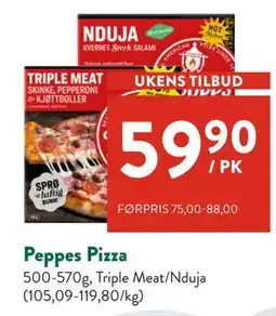 Jacobs Peppes Pizza, NOK 59.9 tilbud