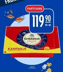 Rema 1000 GRÄDDOST, NOK 119.9 tilbud