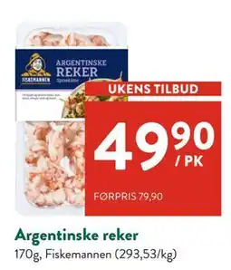 Jacobs Argentinske reker, NOK 49.9 tilbud