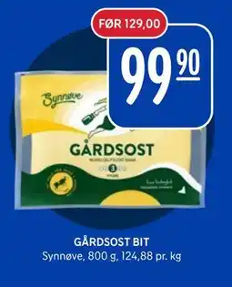 Rema 1000 GÅRDSOST BIT, NOK 99.9 tilbud