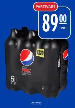 Rema 1000 PEPSI MAX 6PK, NOK 89 tilbud