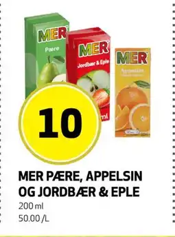 Bunnpris MER PÆRE, APPELSIN OG JORDBÆR & EPLE, NOK 10 tilbud